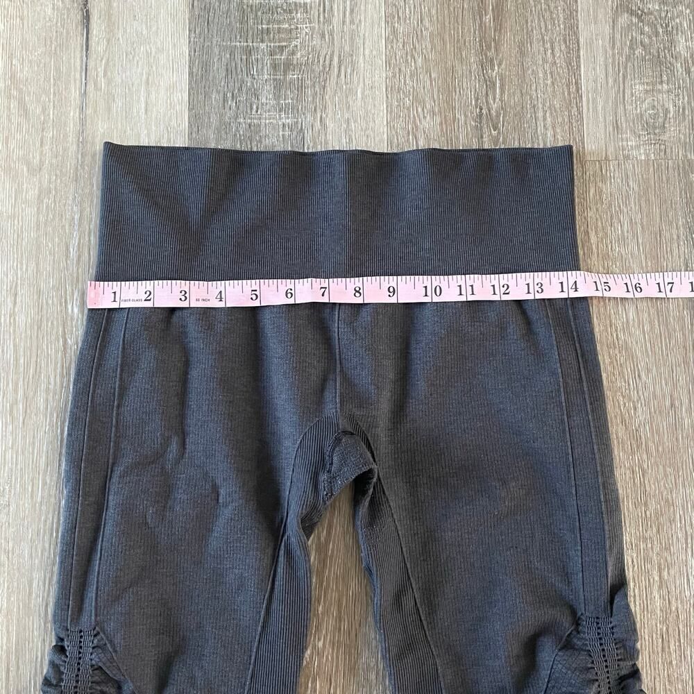 Lululemon In The Flow Crop Legging Dark Charcoal Grey - Picture 9 of 10